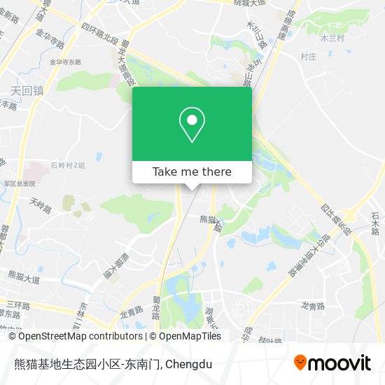 熊猫基地生态园小区-东南门 map