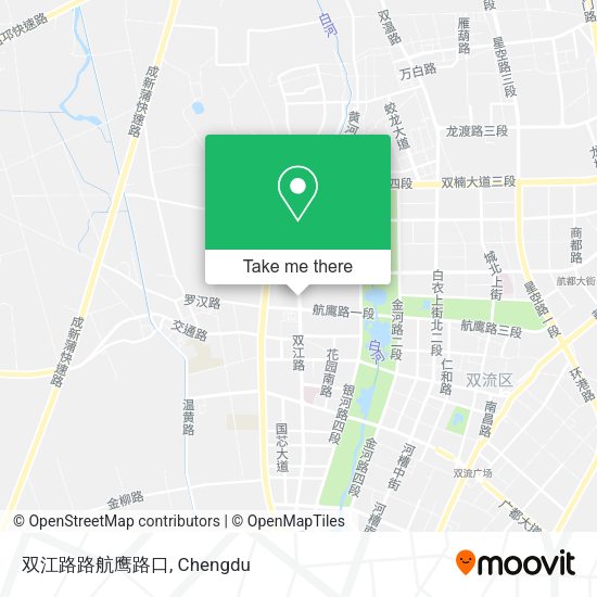 双江路路航鹰路口 map