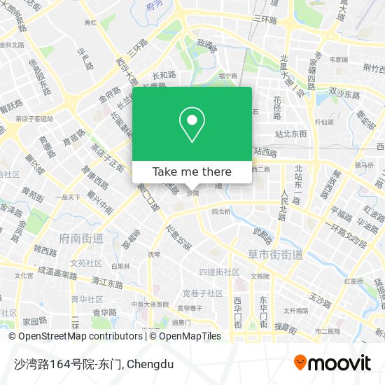 沙湾路164号院-东门 map