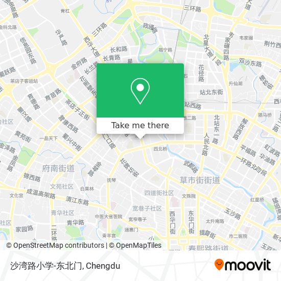 沙湾路小学-东北门 map