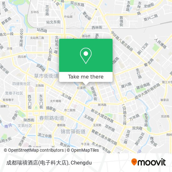 成都瑞禧酒店(电子科大店) map