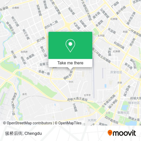 簇桥后街 map