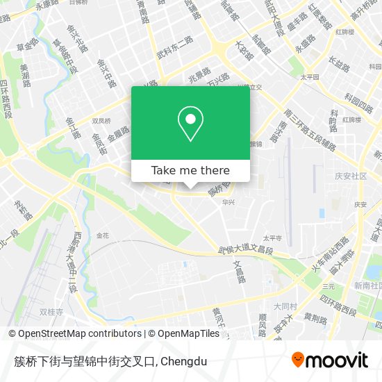簇桥下街与望锦中街交叉口 map