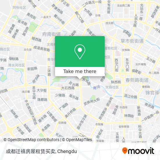 成都迁禧房屋租赁买卖 map