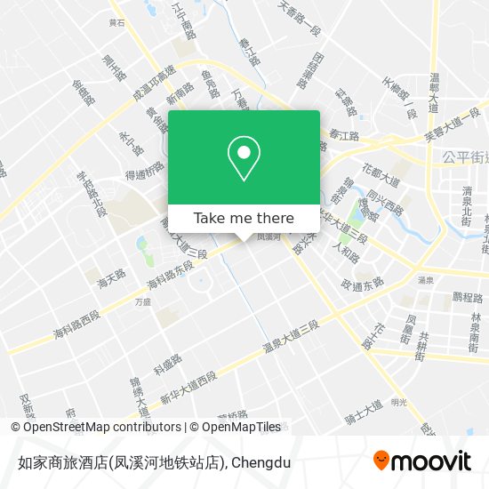 如家商旅酒店(凤溪河地铁站店) map