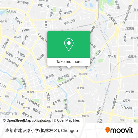 成都市建设路小学(枫林校区) map