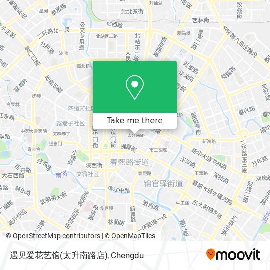 遇见爱花艺馆(太升南路店) map