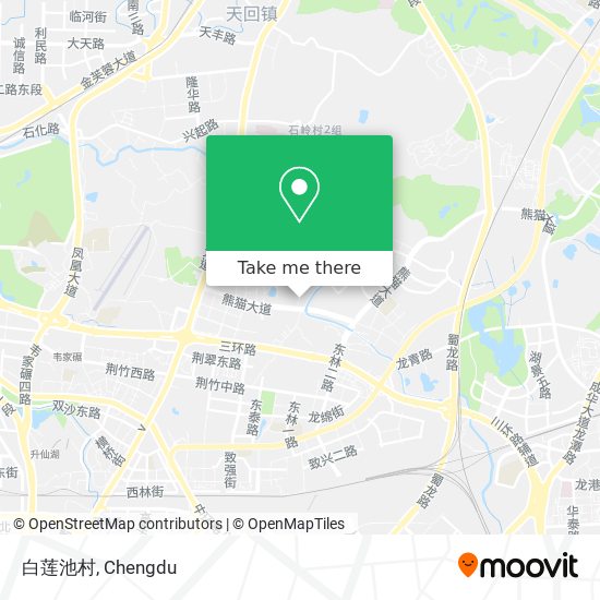 白莲池村 map