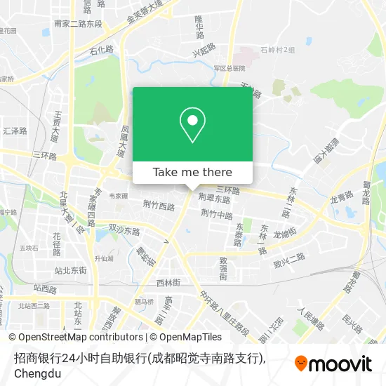 招商银行24小时自助银行(成都昭觉寺南路支行) map