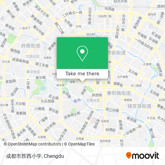 成都市胜西小学 map