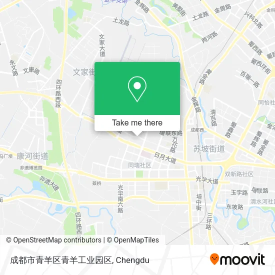 成都市青羊区青羊工业园区 map