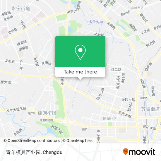 青羊模具产业园 map