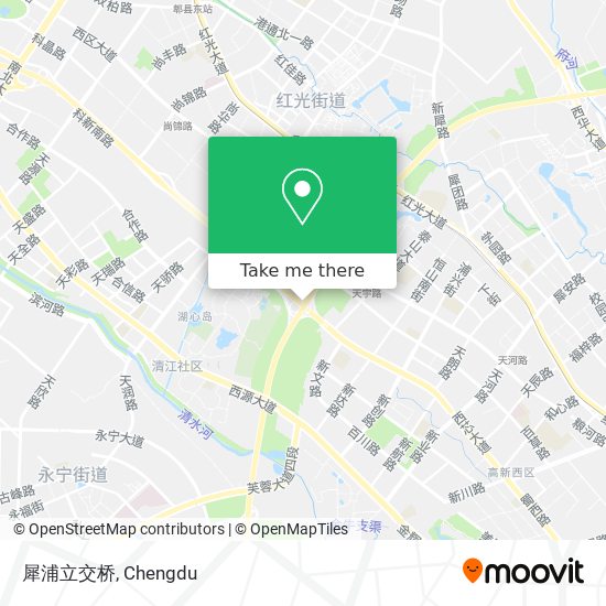 犀浦立交桥 map