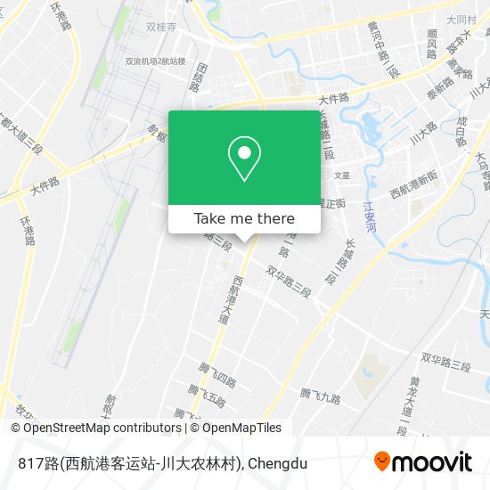 817路(西航港客运站-川大农林村) map