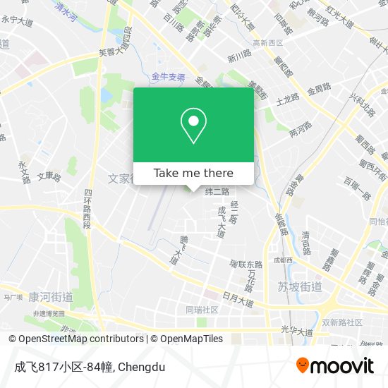 成飞817小区-84幢 map