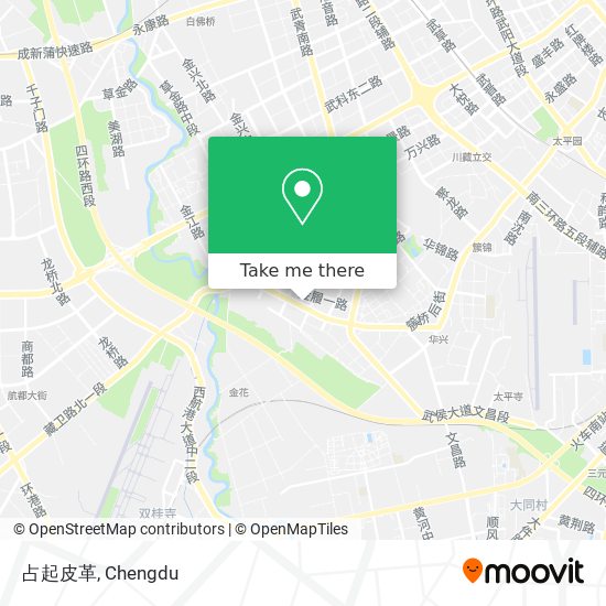 占起皮革 map