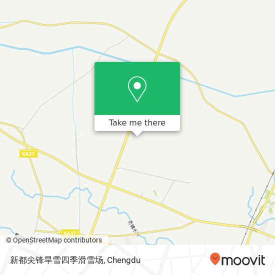 新都尖锋旱雪四季滑雪场 map