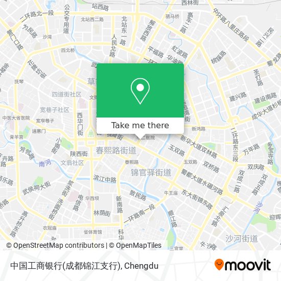 中国工商银行(成都锦江支行) map
