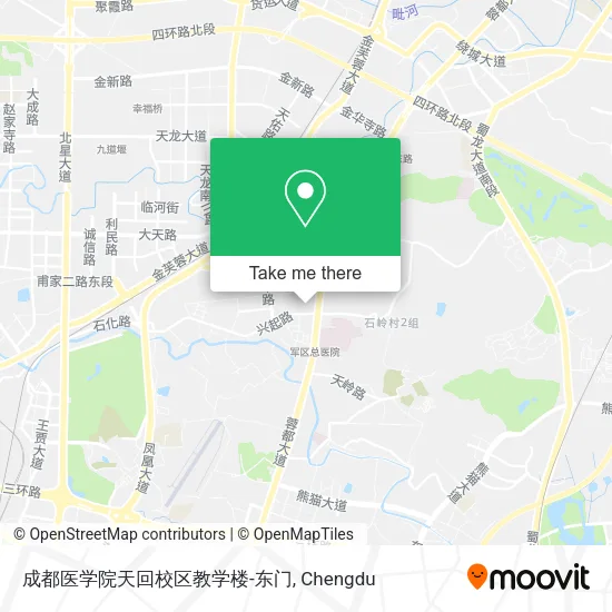 成都医学院天回校区教学楼-东门 map