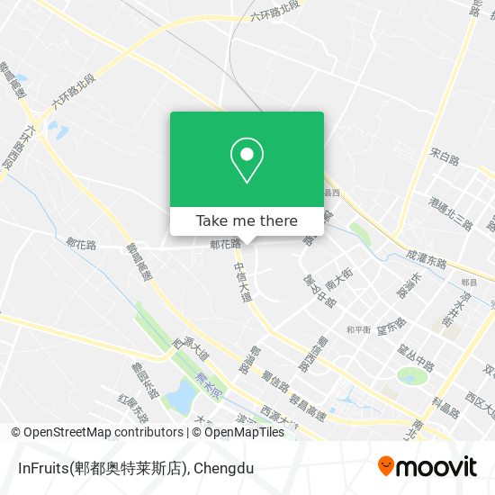 InFruits(郫都奥特莱斯店) map