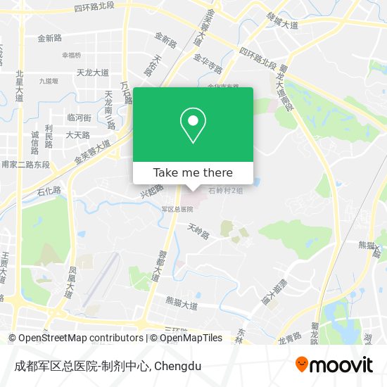 成都军区总医院-制剂中心 map