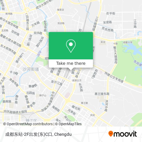 成都东站-2F出发(东)C口 map
