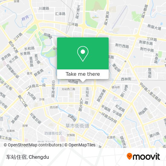 车站住宿 map