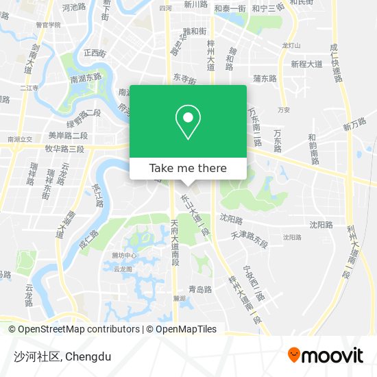 沙河社区 map