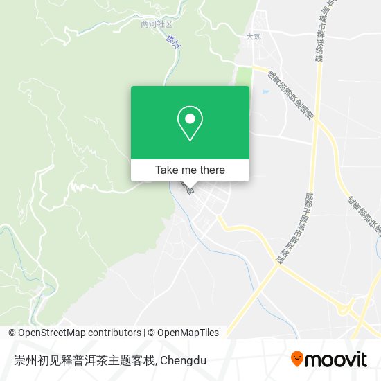 崇州初见释普洱茶主题客栈 map