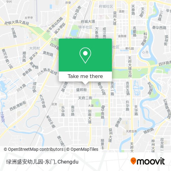 绿洲盛安幼儿园-东门 map