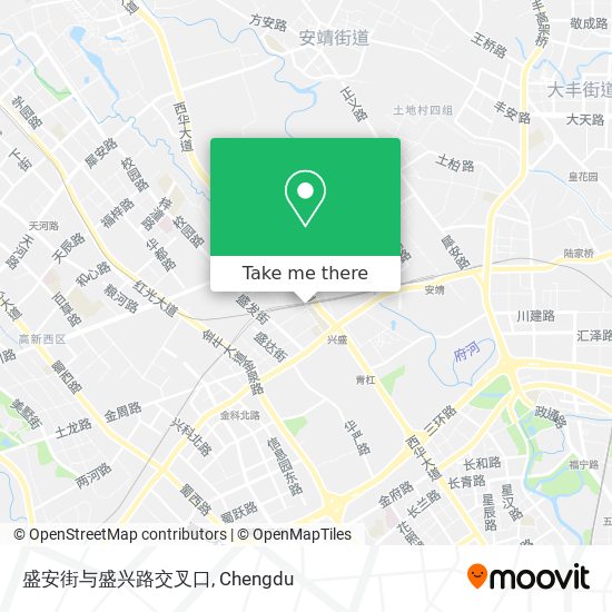 盛安街与盛兴路交叉口 map