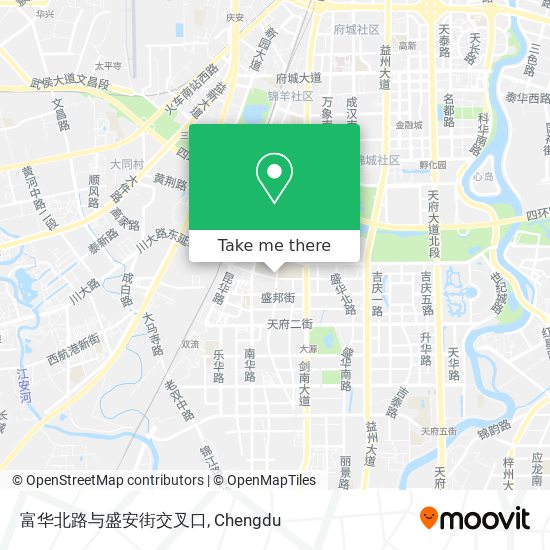 富华北路与盛安街交叉口 map