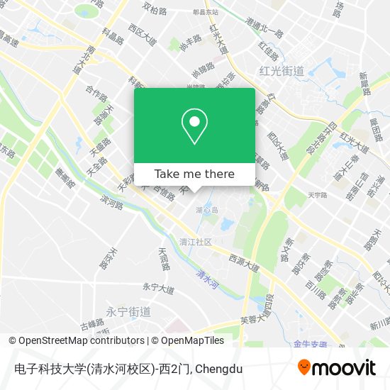 电子科技大学(清水河校区)-西2门 map