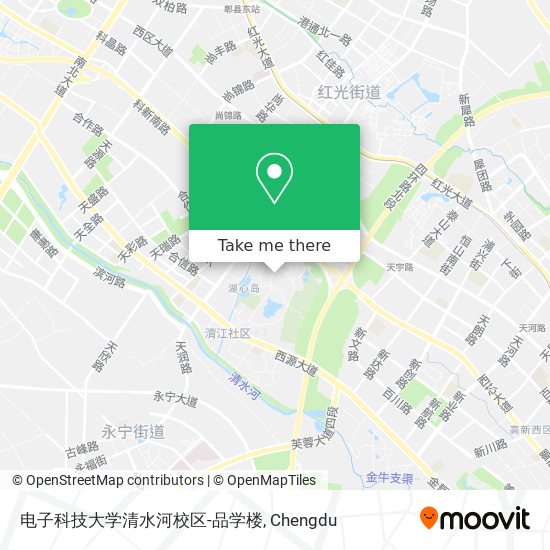 电子科技大学清水河校区-品学楼 map