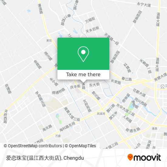 爱恋珠宝(温江西大街店) map
