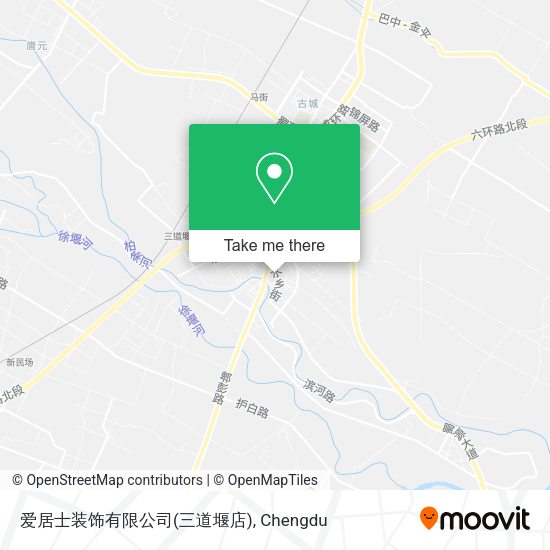 爱居士装饰有限公司(三道堰店) map