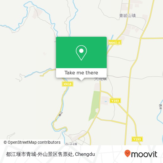 都江堰市青城-外山景区售票处 map