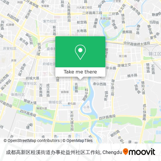 成都高新区桂溪街道办事处益州社区工作站 map