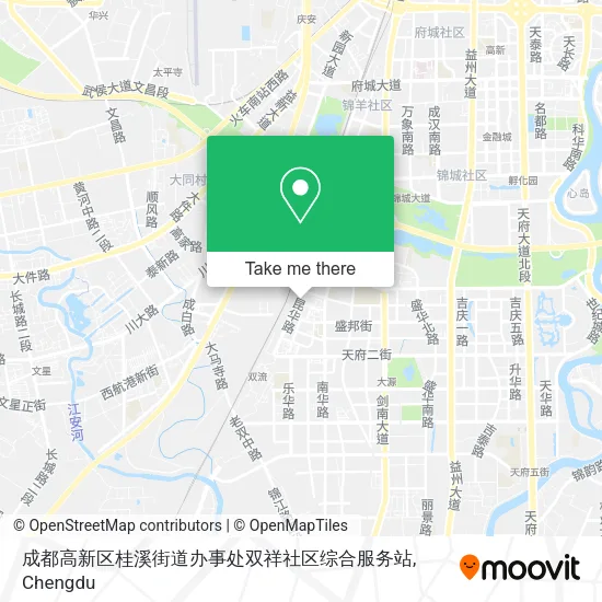成都高新区桂溪街道办事处双祥社区综合服务站 map