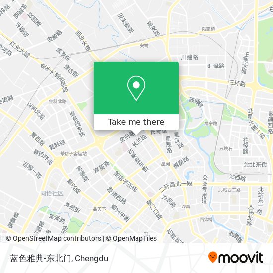 蓝色雅典-东北门 map