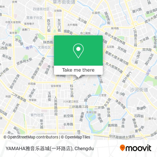 How To Get To Yamaha雅音乐器城 一环路店 In 武侯区by Bus Or Metro