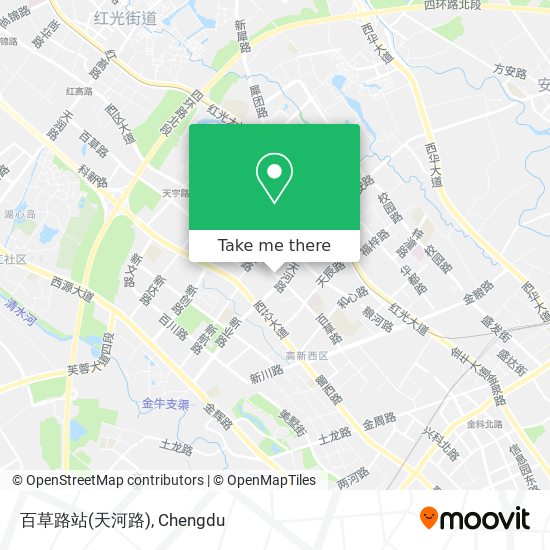 百草路站(天河路) map