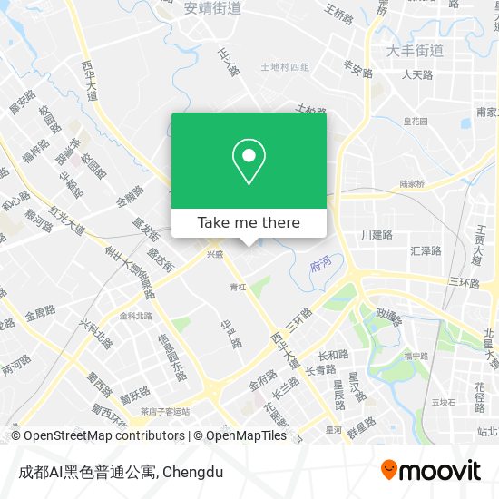 成都AI黑色普通公寓 map