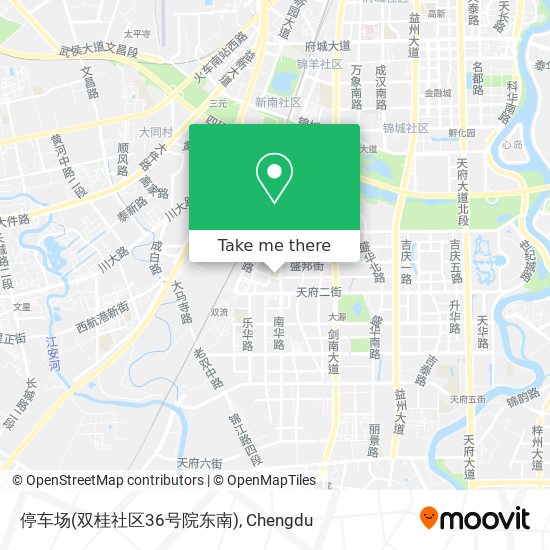 停车场(双桂社区36号院东南) map