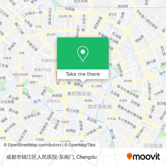 成都市锦江区人民医院-东南门 map
