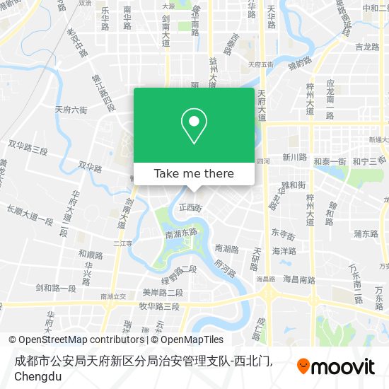 成都市公安局天府新区分局治安管理支队-西北门 map