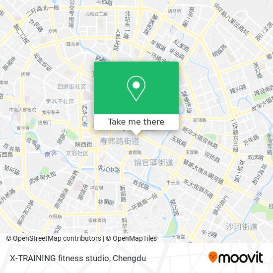 X-TRAINING fitness studio map