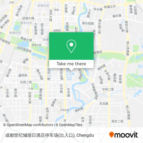 成都世纪城假日酒店停车场(出入口) map