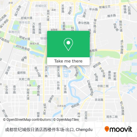 成都世纪城假日酒店西楼停车场-出口 map