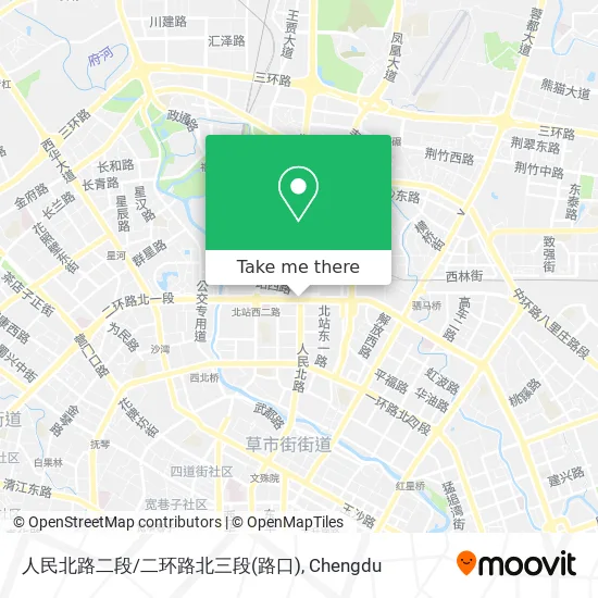 人民北路二段/二环路北三段(路口) map